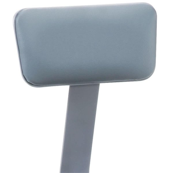 National Public Seating National Public Seating 6400-B Gray Vinyl Padded Backrest for 6400 Series Stools 6400-B